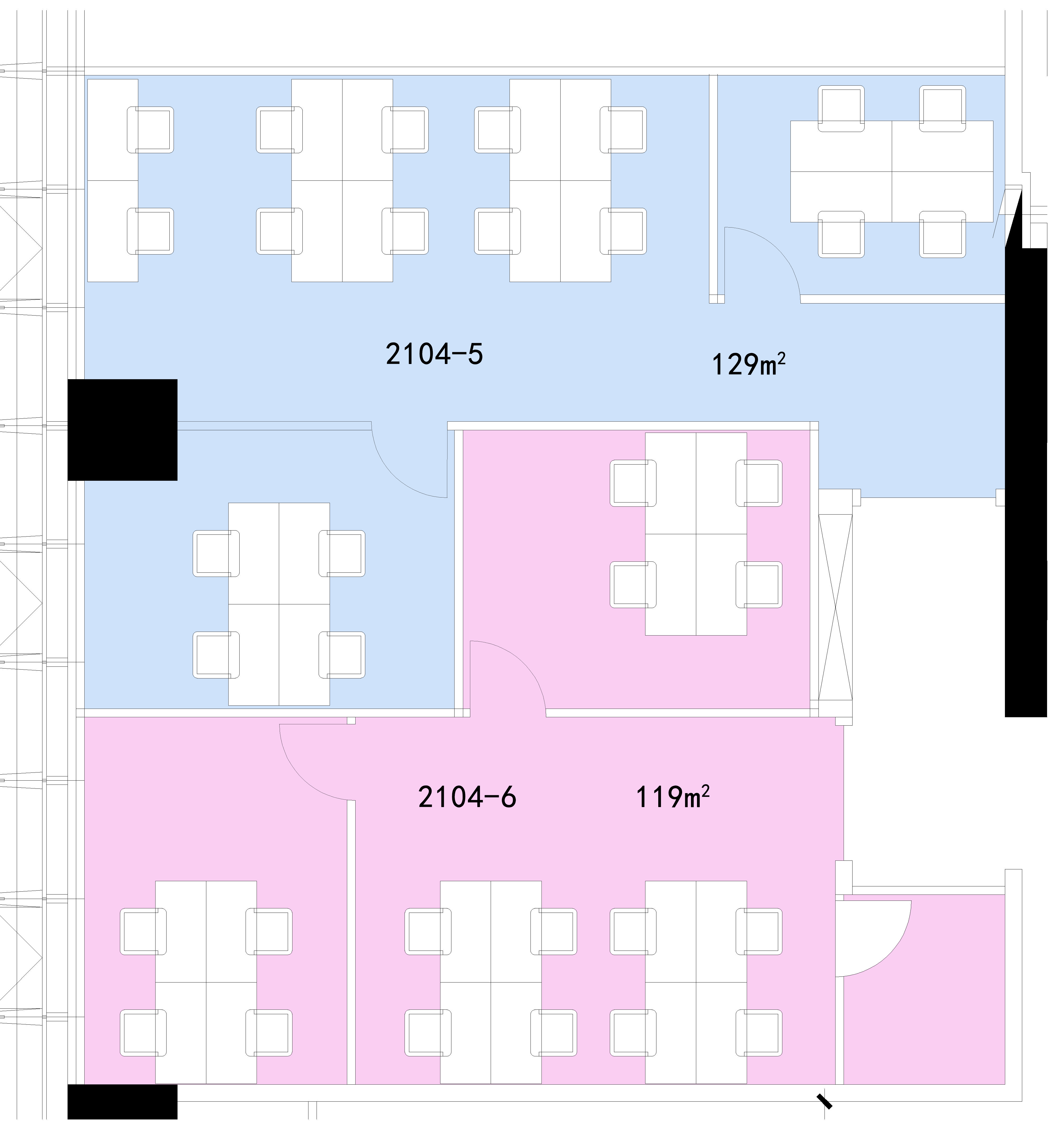 软件园三期F区 F22栋 2104-5单元 2104-6单元 改造中...